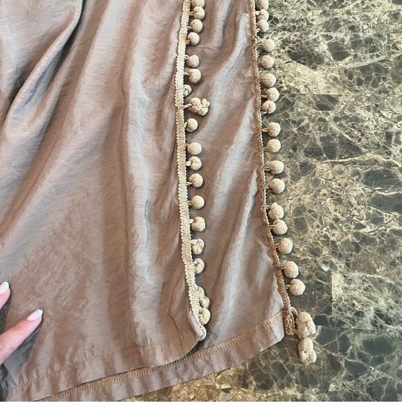 SHEIN Tassel Trim Slit Hem Wide Leg Pants Size 1XL​​ Gypsie Bohemian - Picture 11 of 11